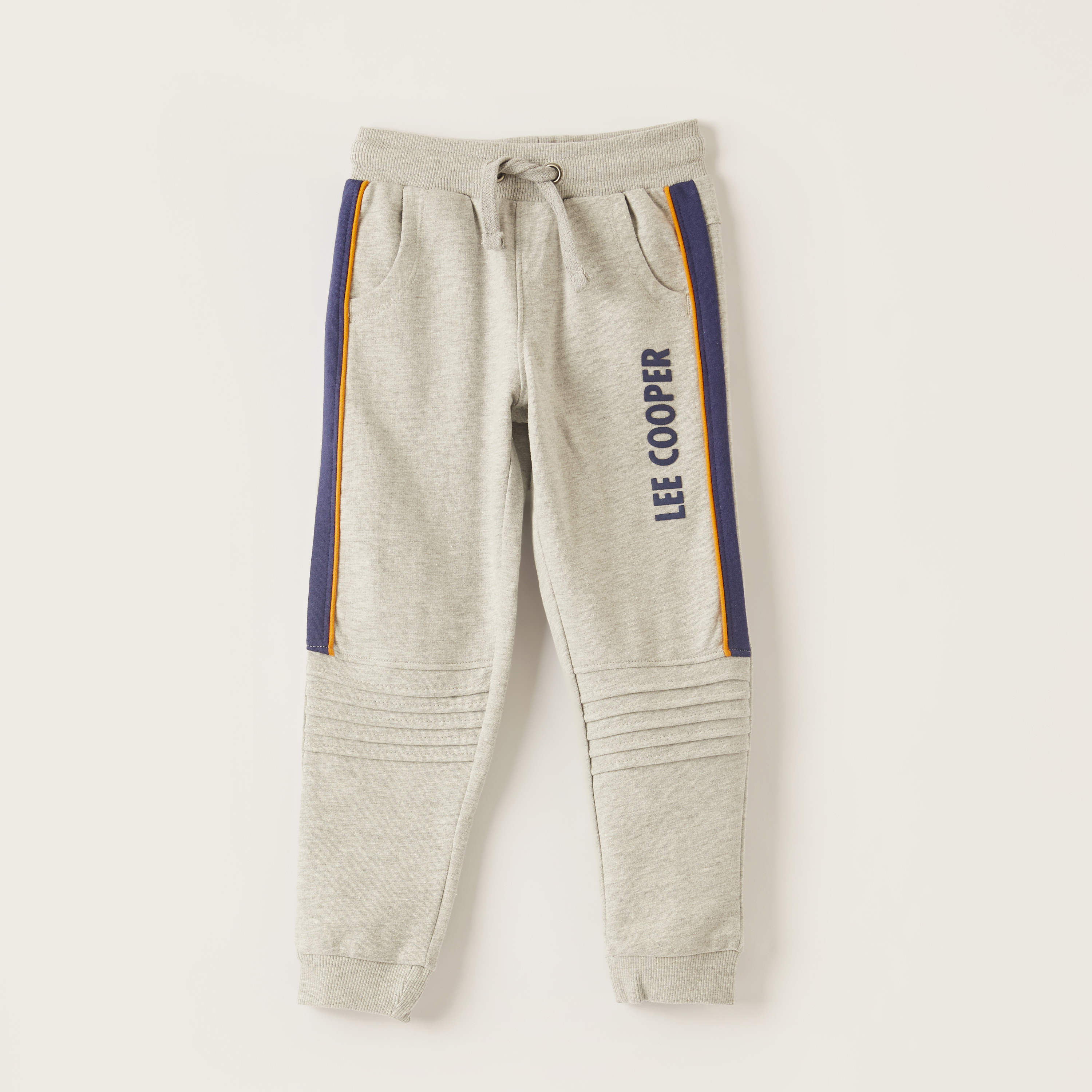 Lee Cooper Textured Jog Pants with Drawstring Closure-boys-clothing-bottoms-joggersandtrackpants-image-1