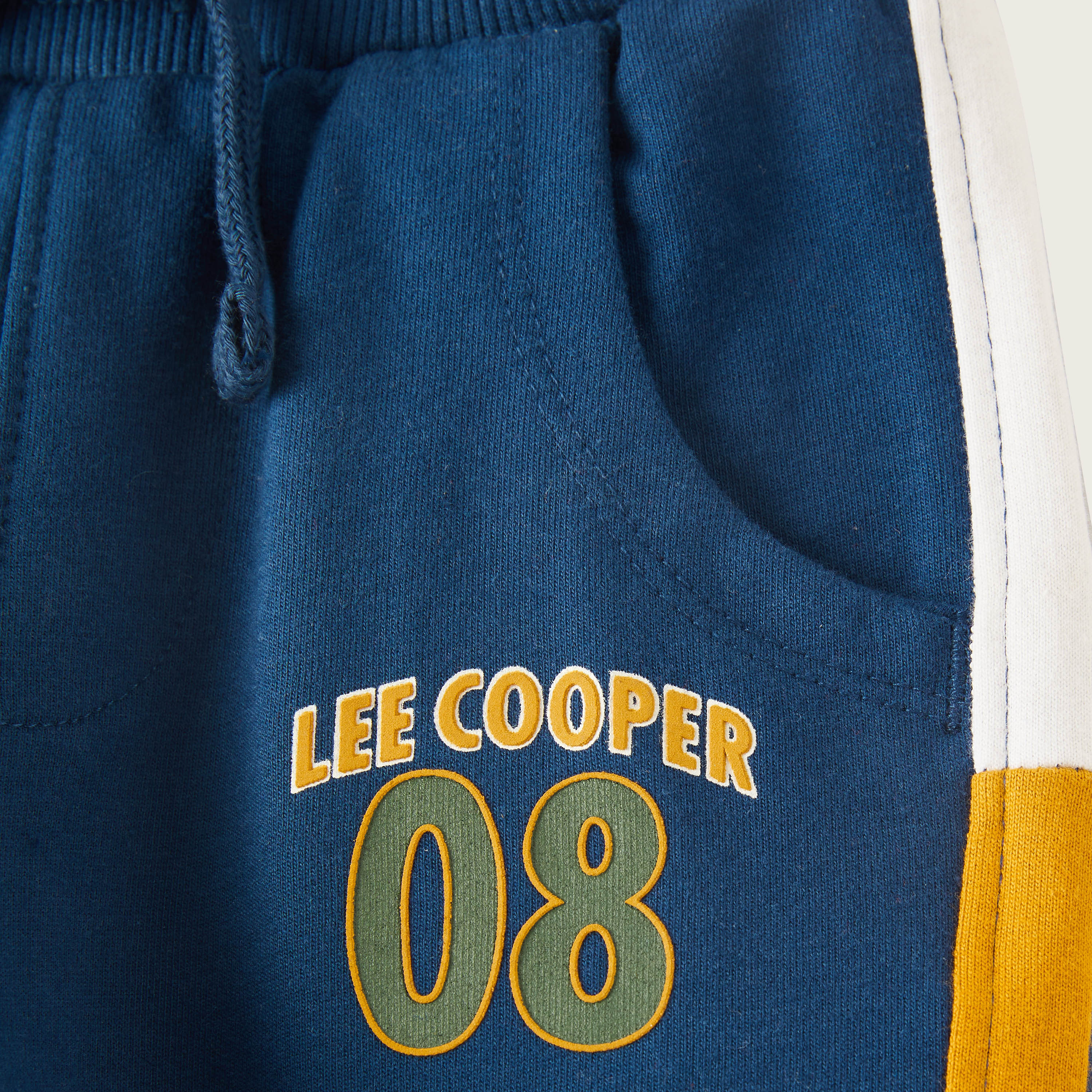 Lee Cooper Graphic Print Jog Pants with Pockets and Drawstring Closure-boys-clothing-bottoms-joggersandtrackpants-image-3