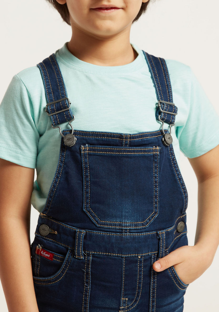 Lee Cooper Denim Dungarees with Pocket Detail-Rompers%2C Dungarees and Jumpsuits-image-2