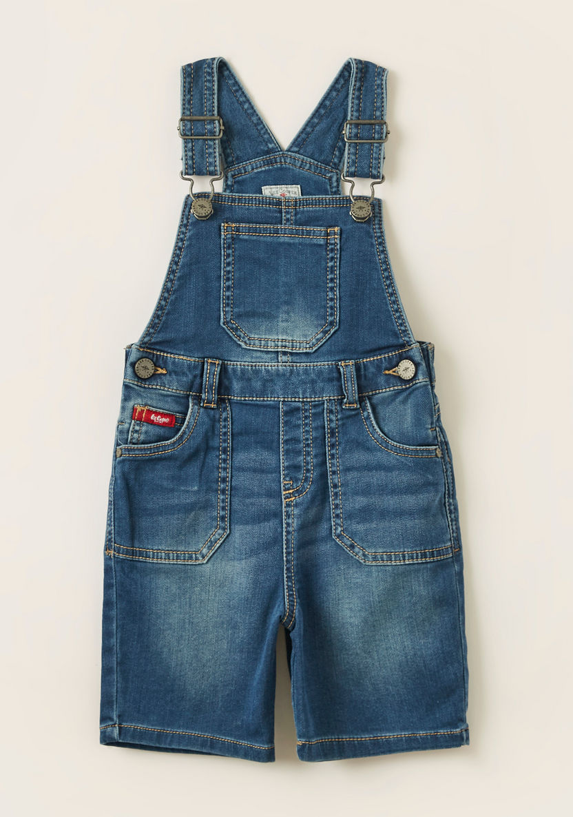 Lee Cooper Denim Dungarees with Pocket Detail-Rompers%2C Dungarees and Jumpsuits-image-0