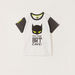 Batman Themed Round Neck T-shirt with Short Sleeves-T Shirts-thumbnail-0