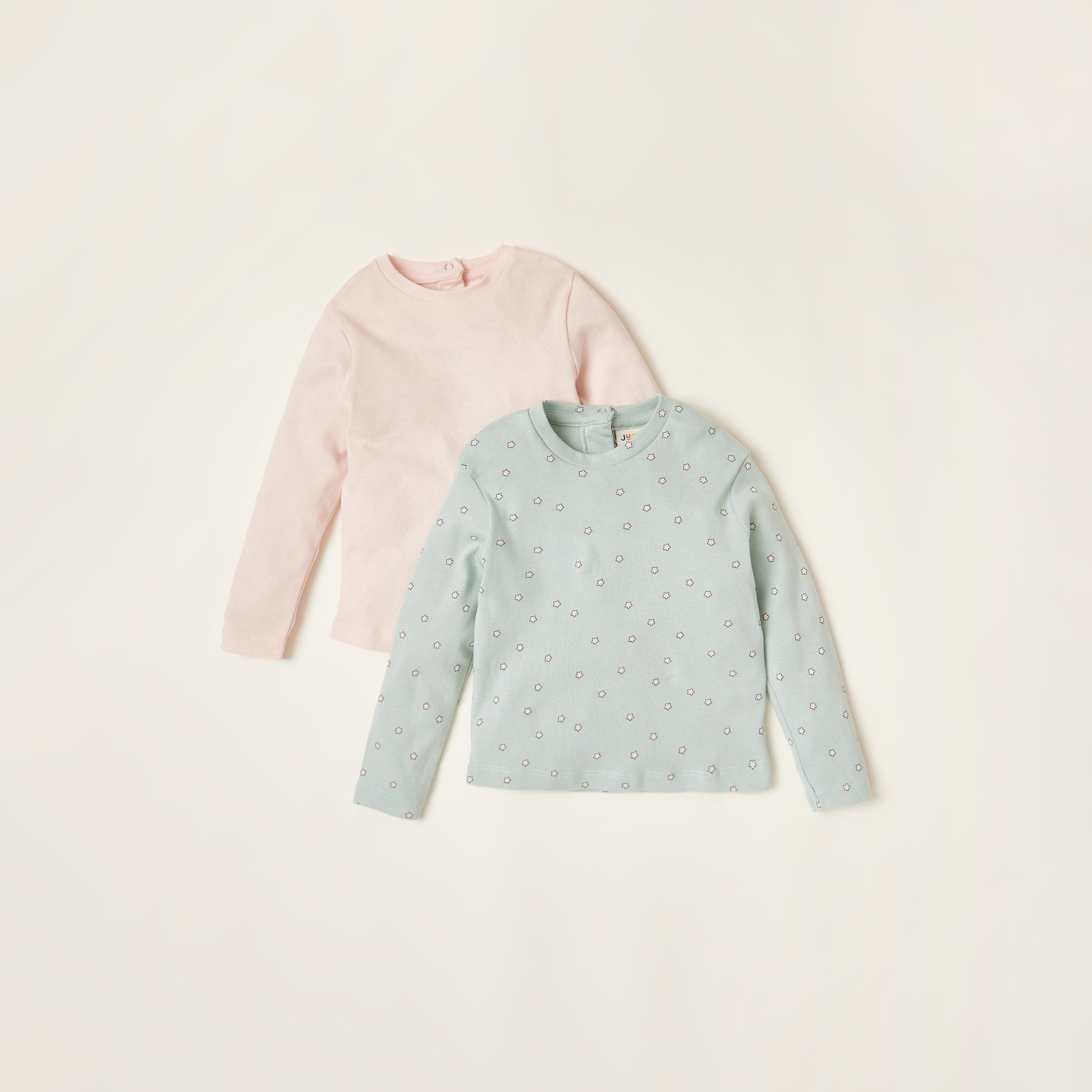 Juniors Assorted T-shirt with Long Sleeves - Set of 2-baby-girls-clothing-multipacks-image-1
