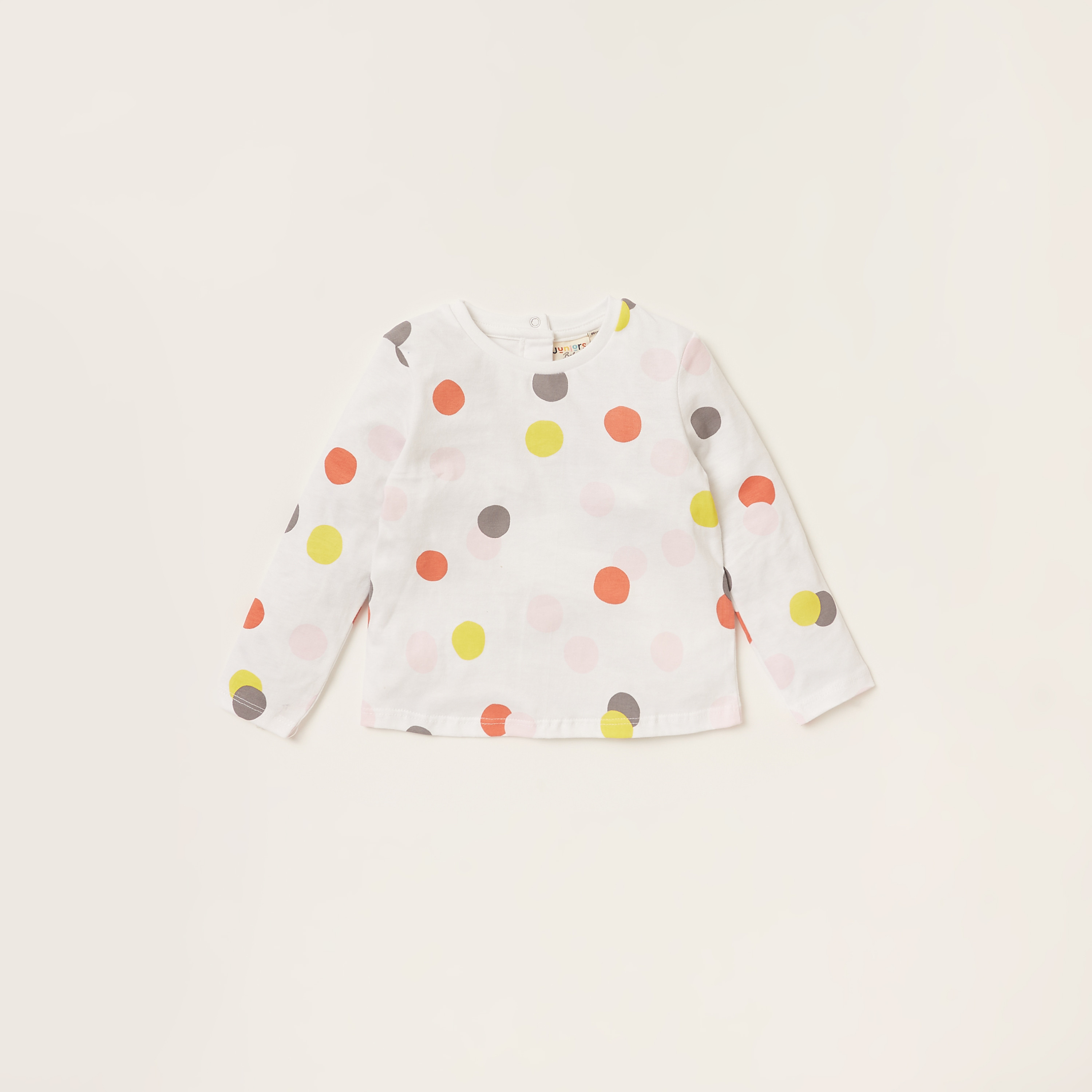 Juniors Printed T-shirt with Long Sleeves - Set of 5-baby-girls-clothing-multipacks-image-5