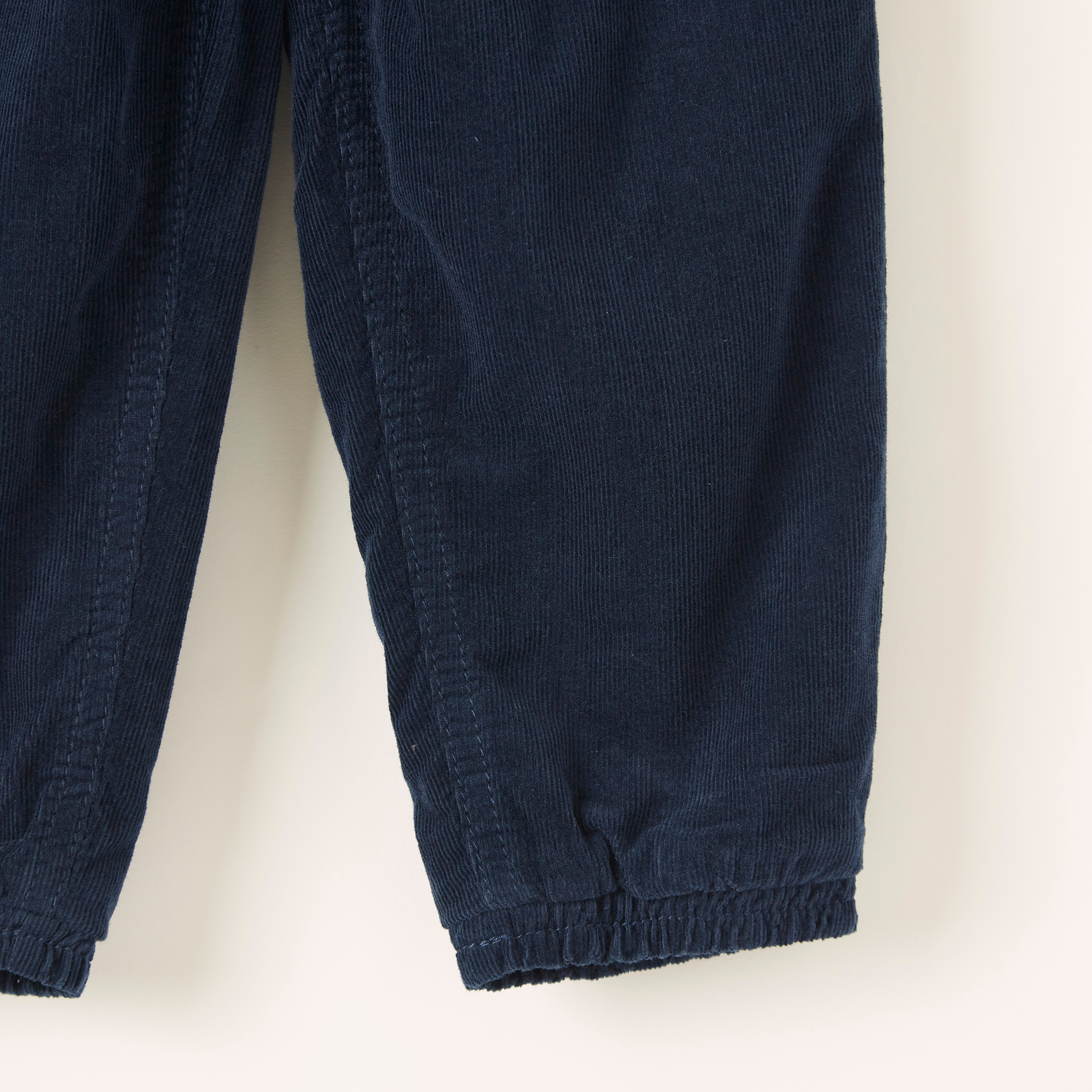 بنطلون سادة بخصر مطّاطي وجيوب من جونيورز-baby-girls-clothing-bottoms-trousers-image-3