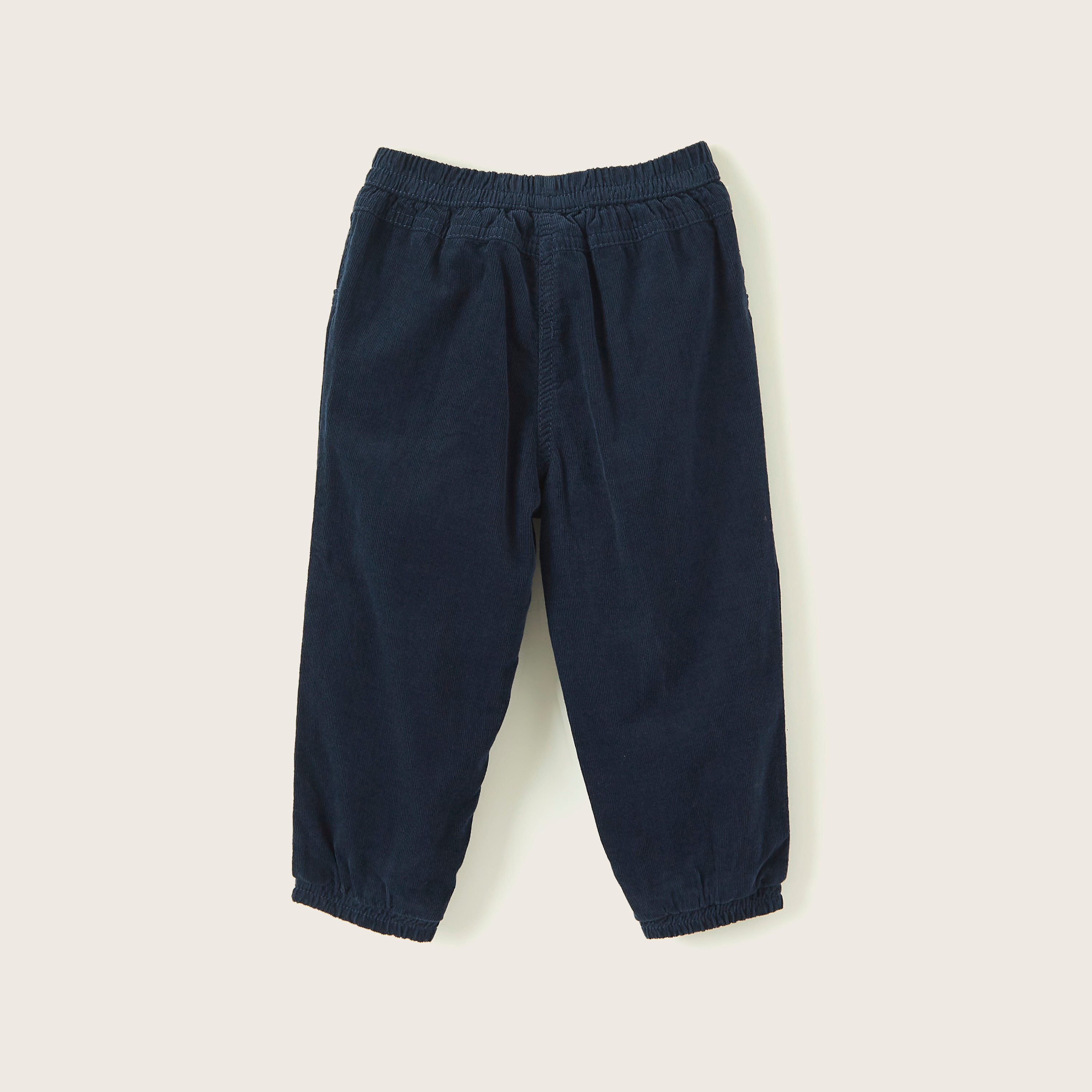 بنطلون سادة بخصر مطّاطي وجيوب من جونيورز-baby-girls-clothing-bottoms-trousers-image-4