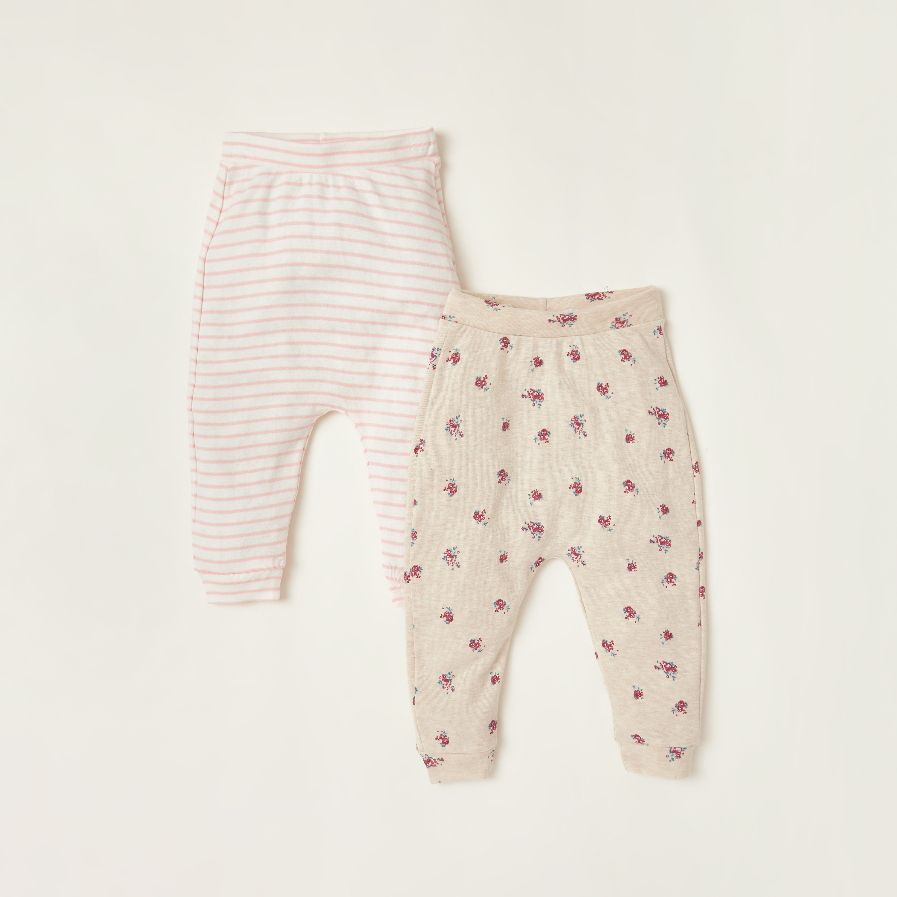 Juniors Printed Joggers - Set of 2-baby-girls-clothing-bottoms-joggersandtrackpants-image-1