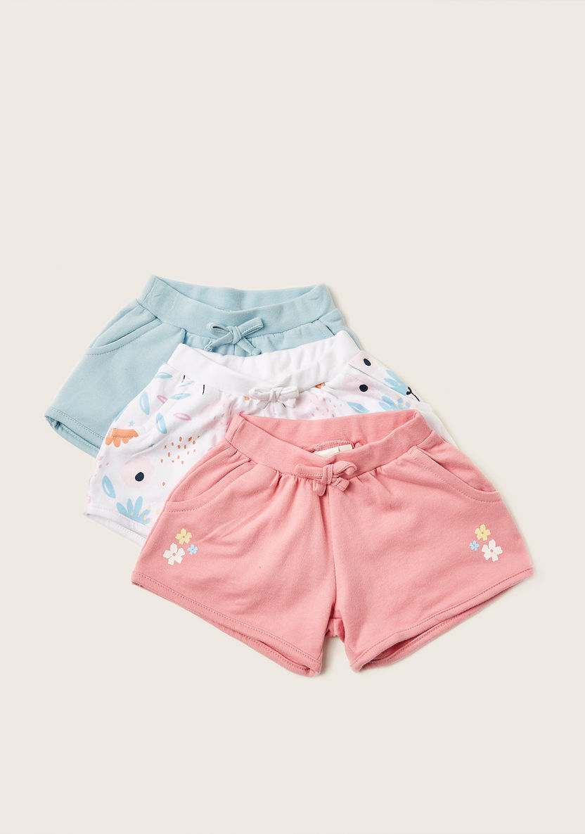 Juniors Assorted Shorts with Drawstring Closure and Pockets - Set of 3-Shorts-image-0