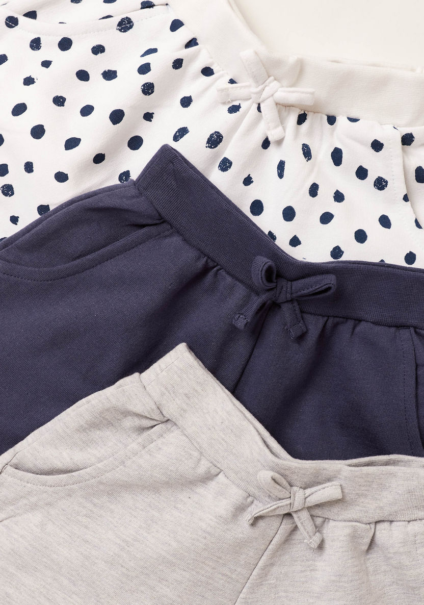 Juniors Assorted Knit Shorts with Pockets and Drawstring Closure - Set of 3-Shorts-image-2