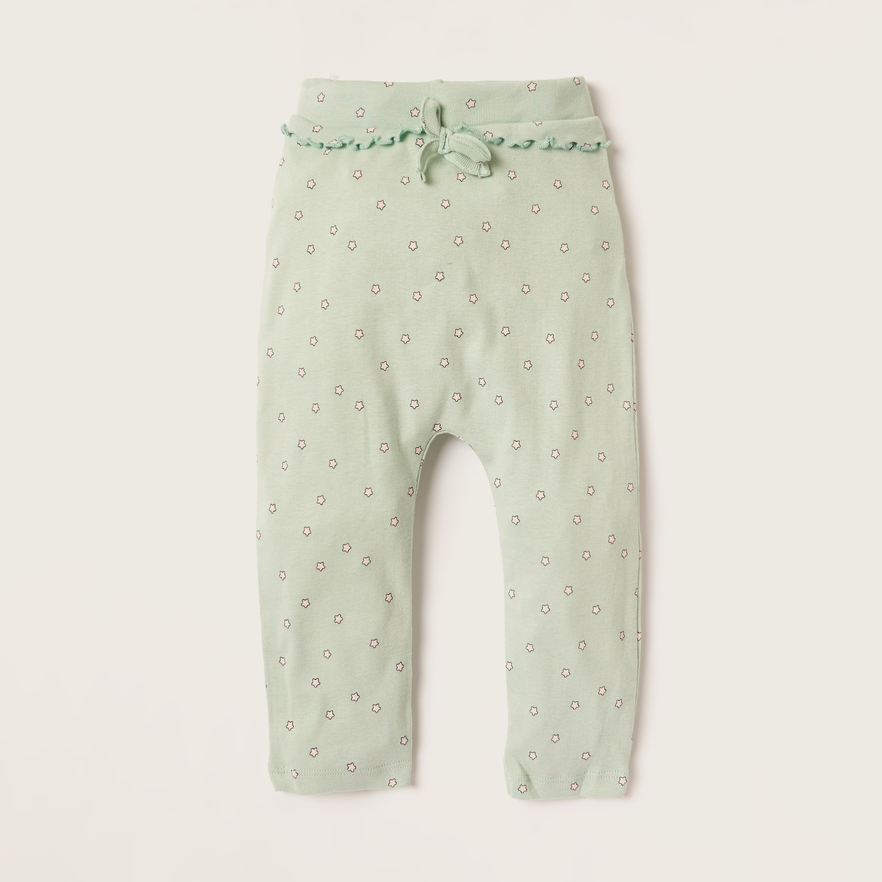 Juniors Assorted Knit Pants with Elasticated Waistband - Set of 2-baby-girls-clothing-bottoms-leggings-image-3