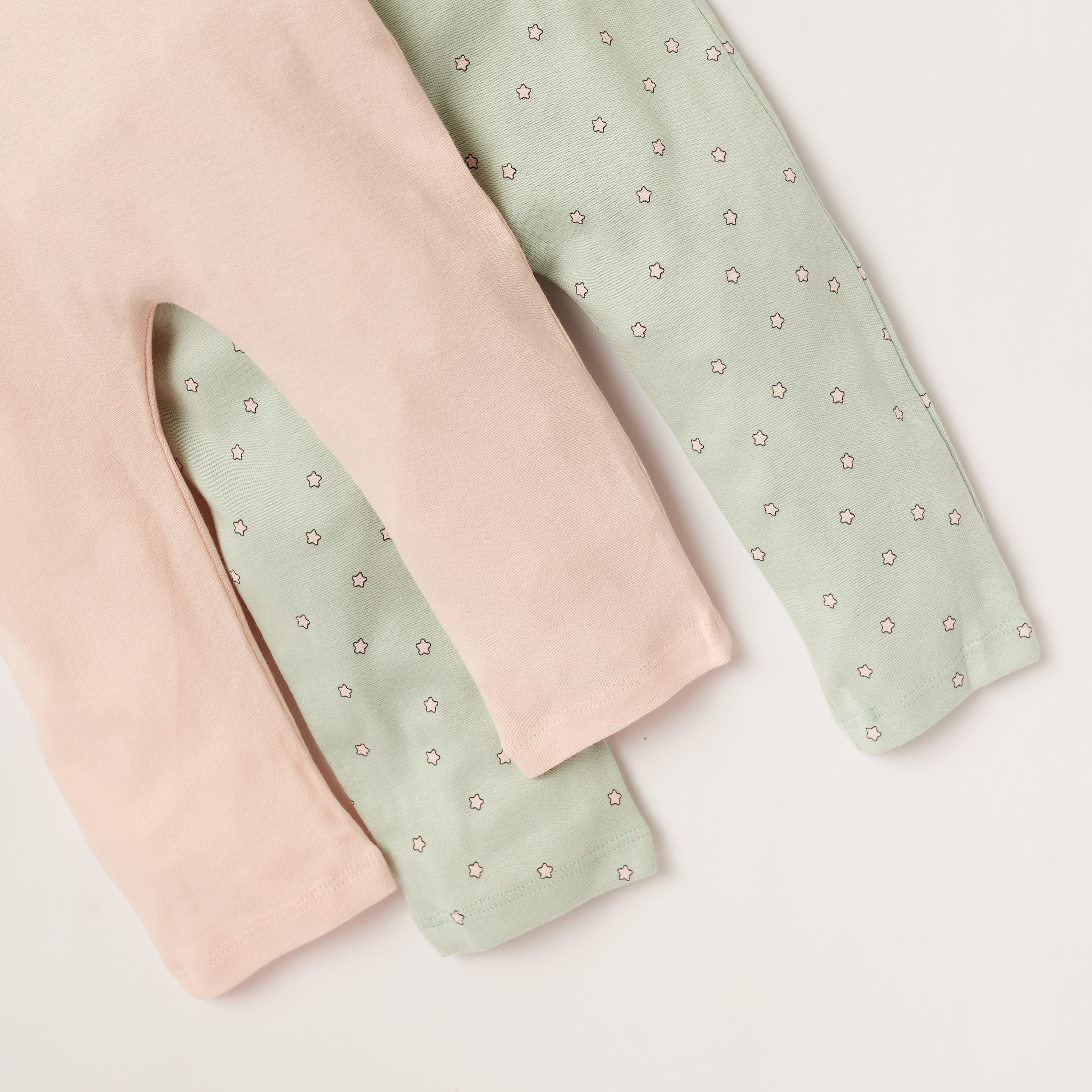 Juniors Assorted Knit Pants with Elasticated Waistband - Set of 2-baby-girls-clothing-bottoms-leggings-image-4