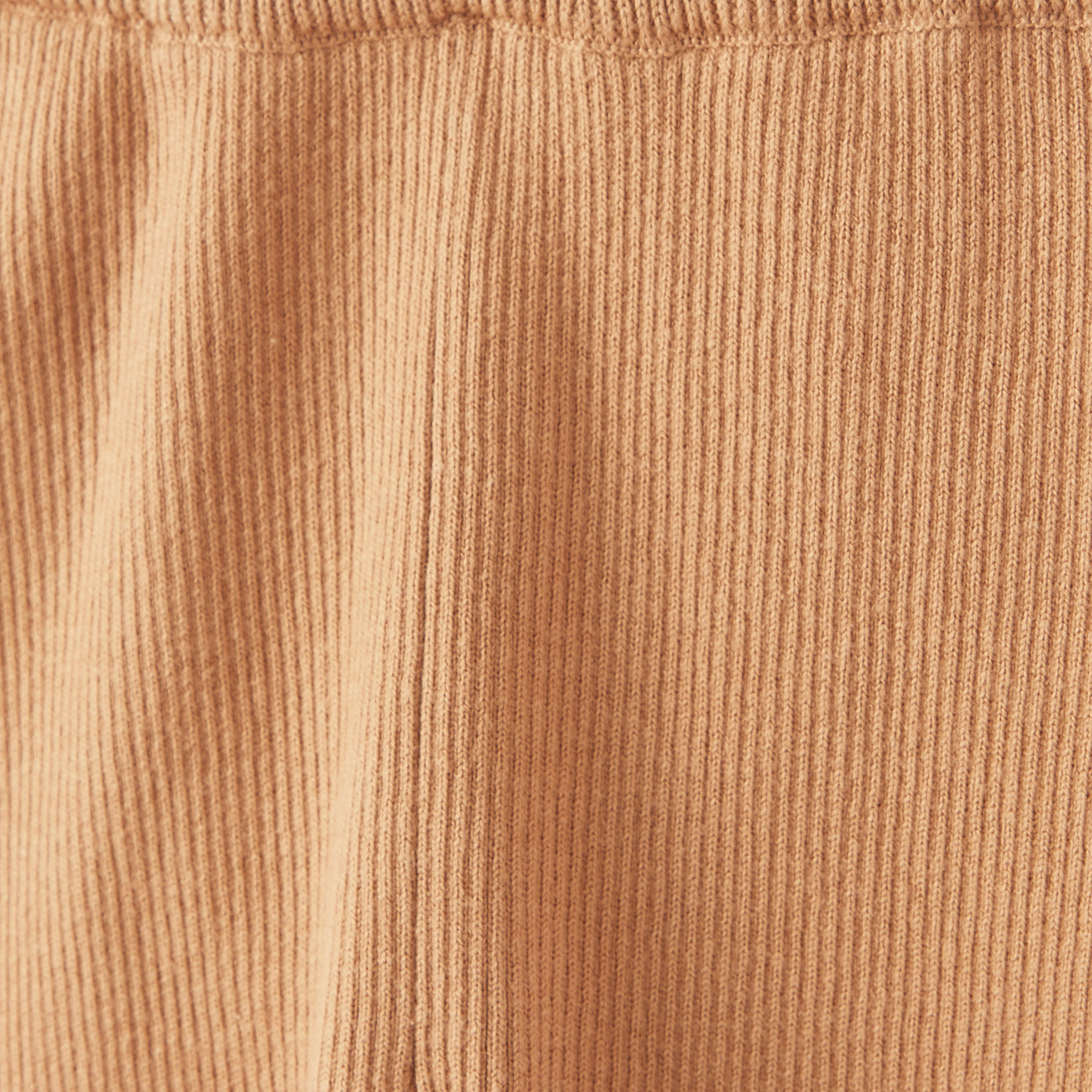 Juniors Textured Leggings with Elasticated Waistband and Button Detail-baby-girls-clothing-bottoms-leggings-image-3
