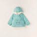 Juniors Solid Hooded Jacket with Long Sleeves and Zip Closure-Coats and Jackets-thumbnail-0