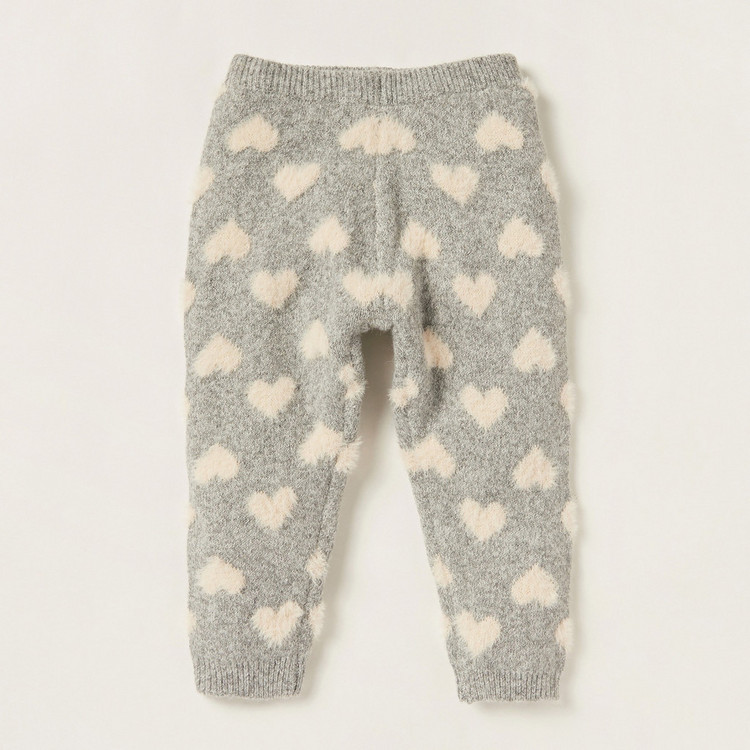 Juniors Textured Long Sleeves Sweater and Jogger Set