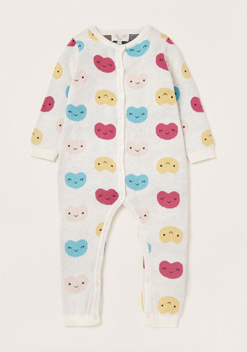 Juniors Graphic Print Romper with Long Sleeves-Rompers%2C Dungarees and Jumpsuits-image-0