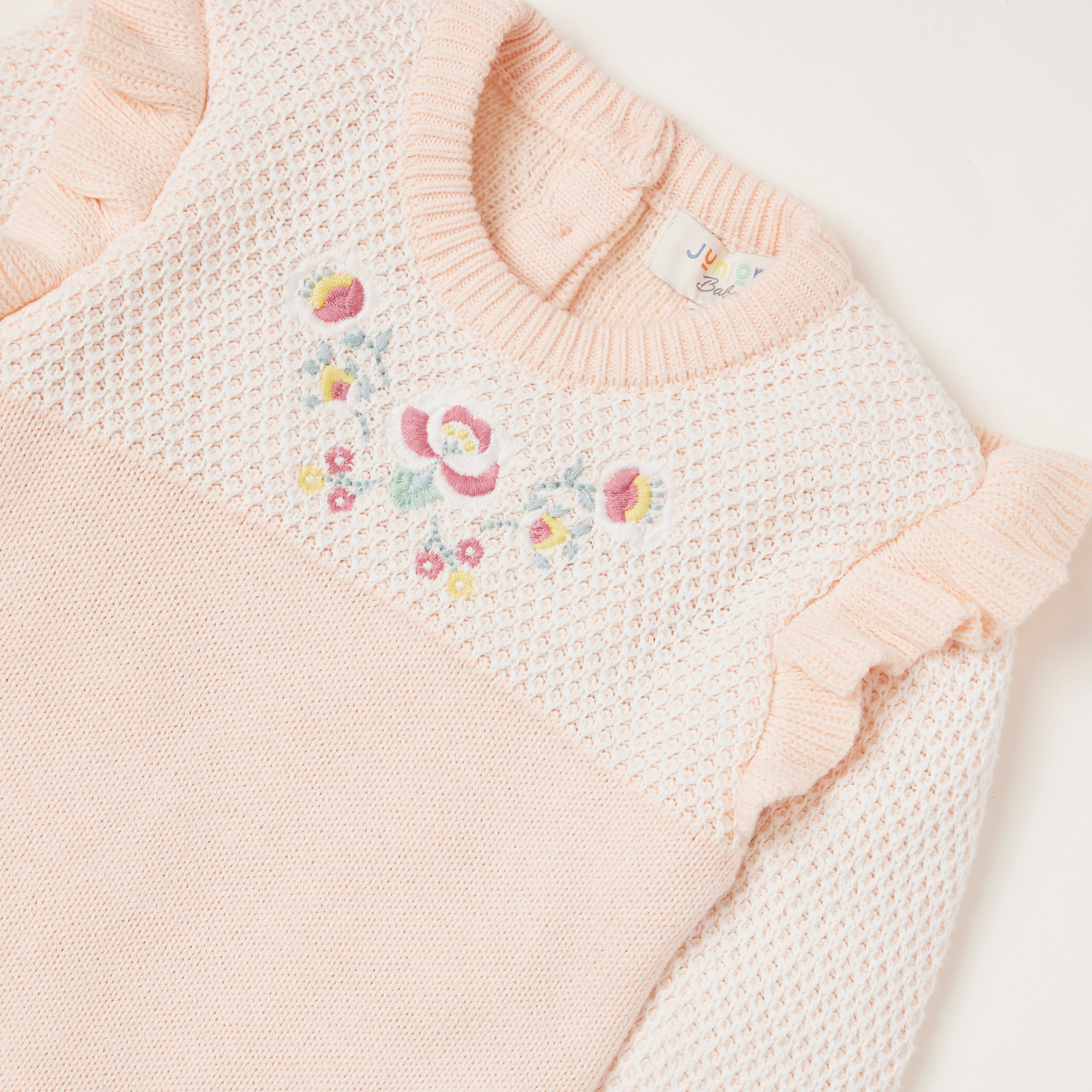 أفرول مطرز بأكمام طويلة من جونيورز-baby-girls-clothing-rompers-image-2
