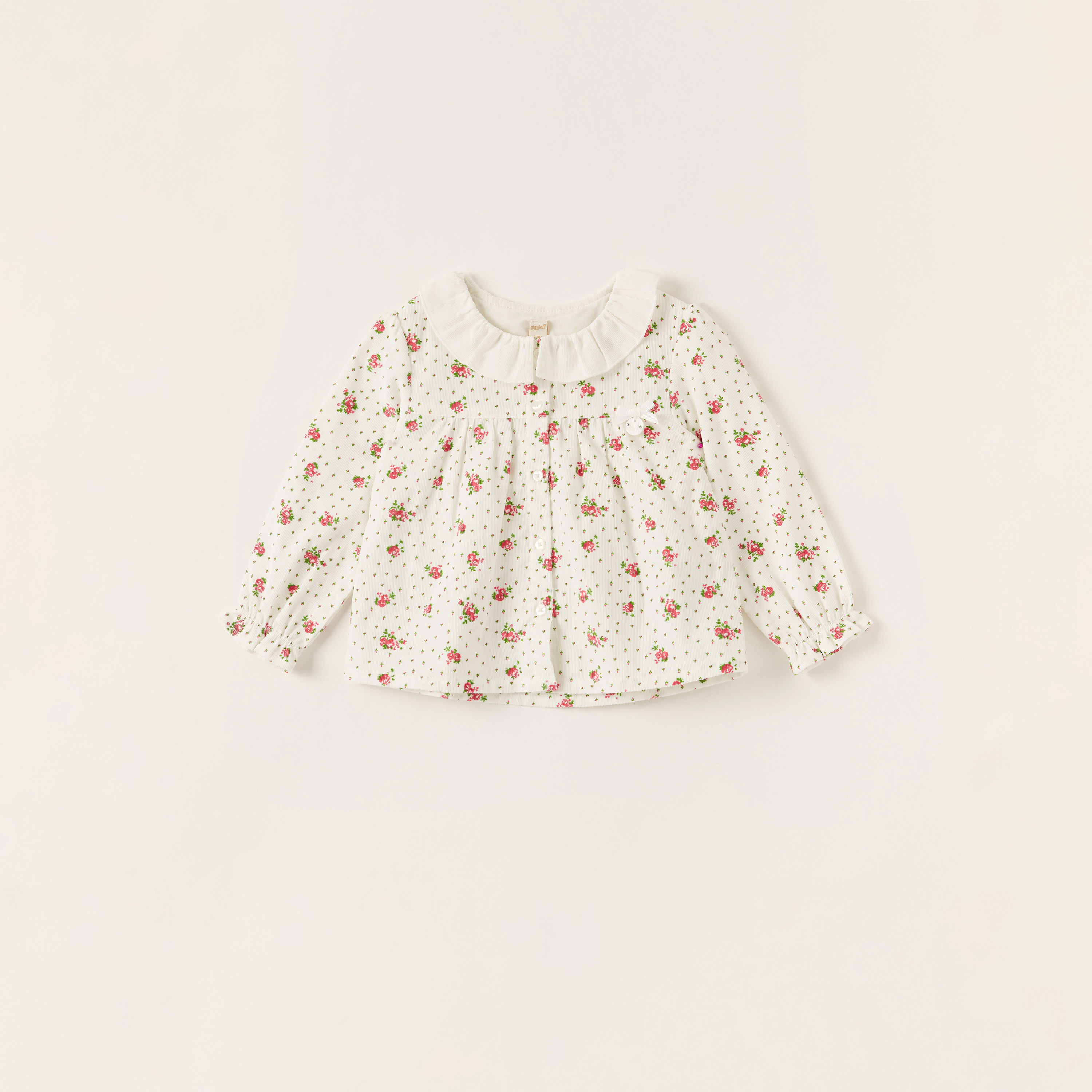 بلوزة بأكمام طويلة وطبعة زهور من جيجلز-baby-girls-clothing-blousesandshirts-image-4
