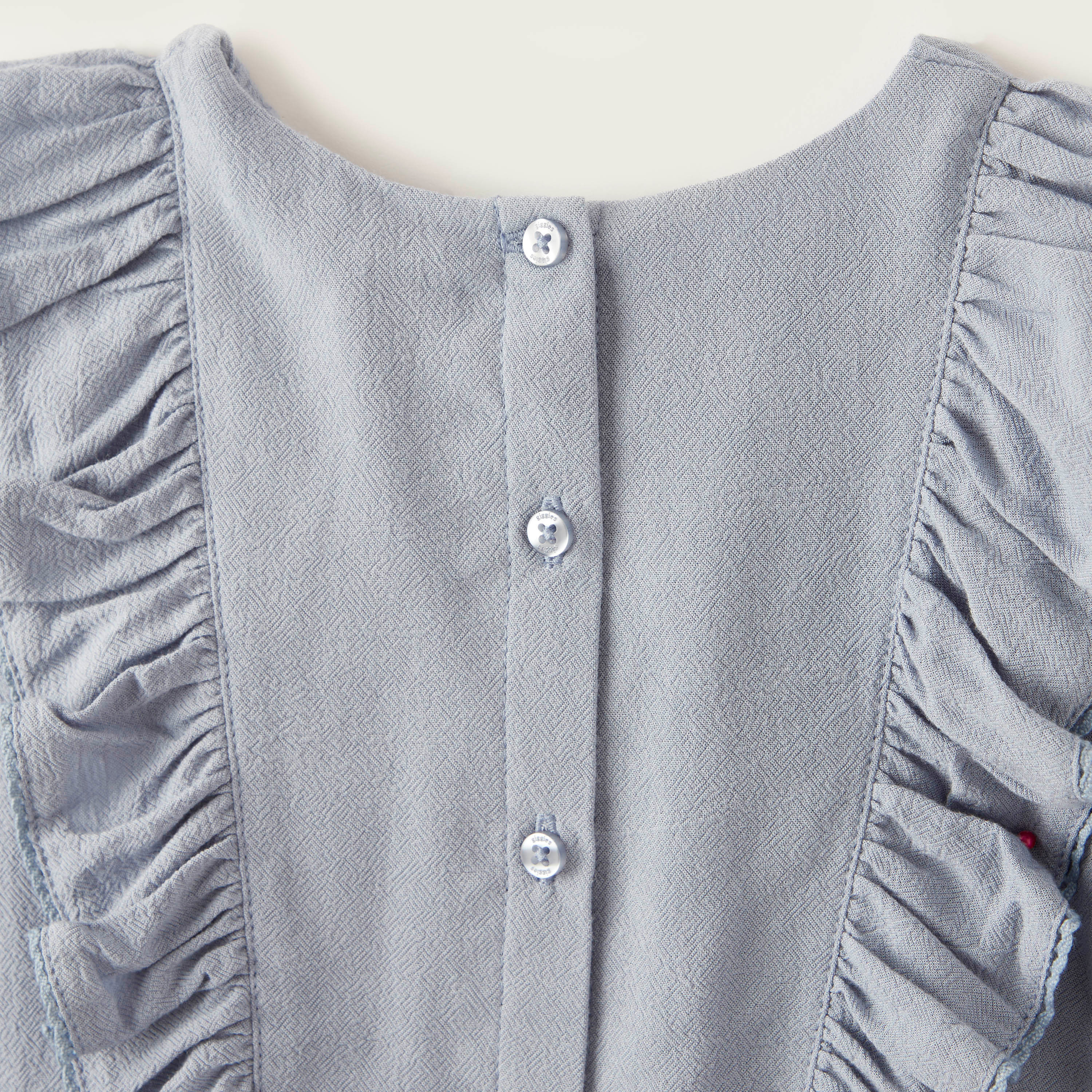 Giggles Solid A-Line Blouse with Long Sleeves-baby-girls-clothing-blousesandshirts-image-4
