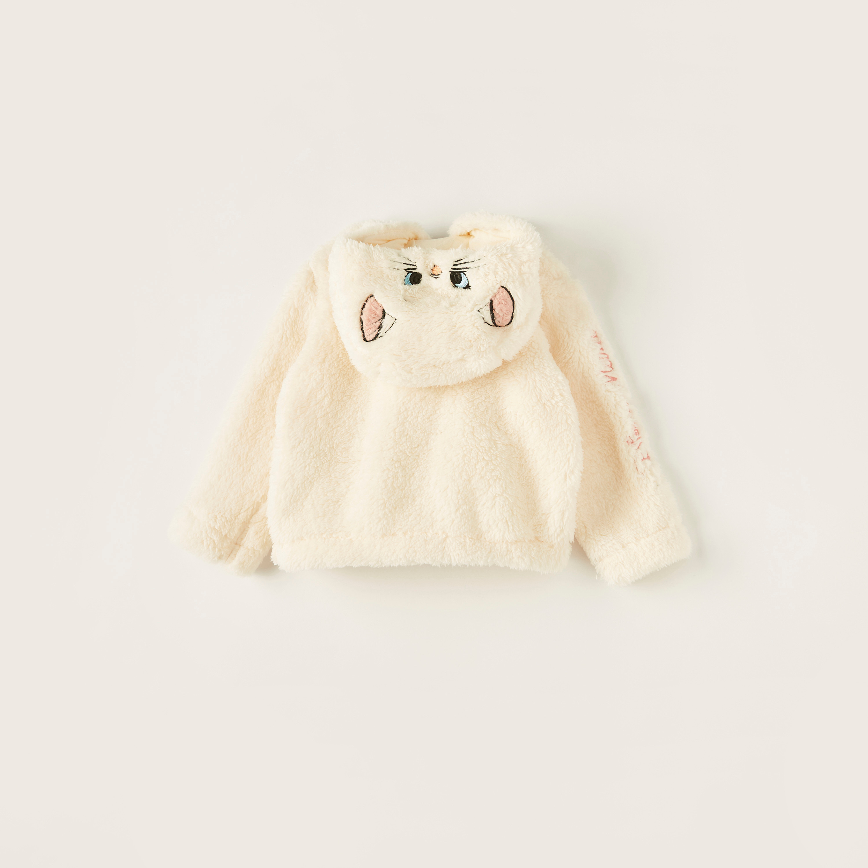 جاكيت بقبعة وسحاب إغلاق وأكمام طويلة وتطريز ماري من ديزني-baby-girls-clothing-winterwear-jacketsandcoats-image-4