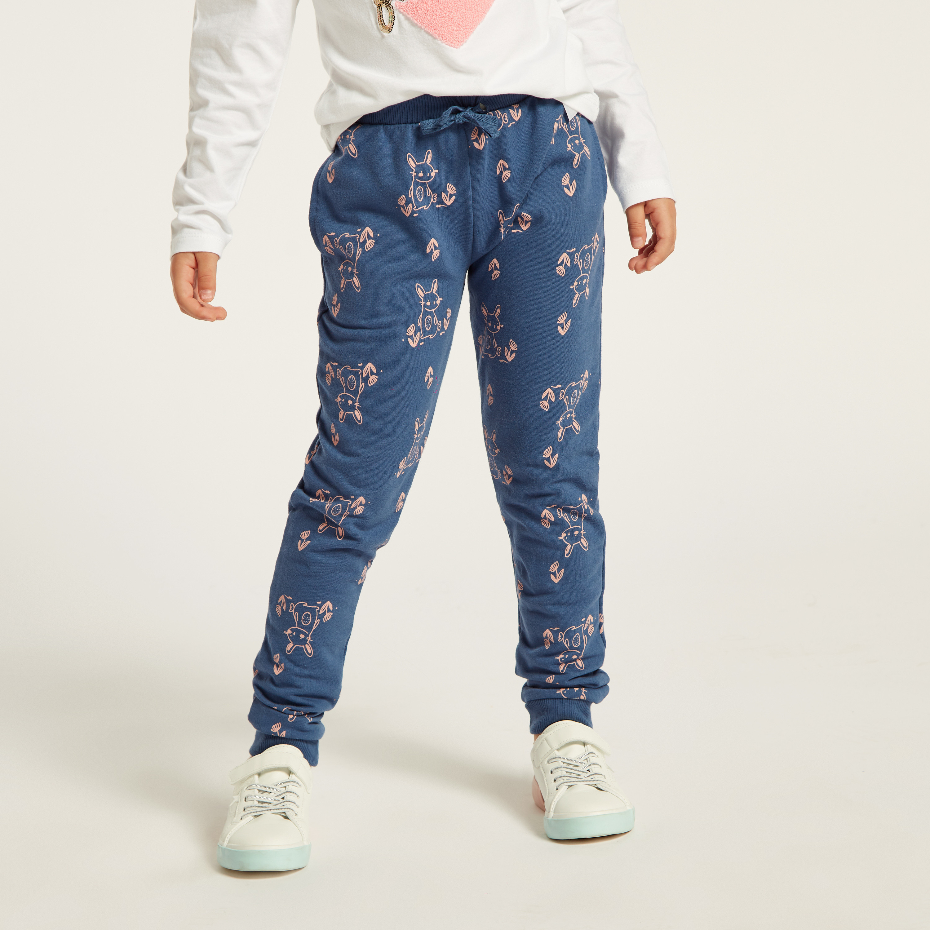 Juniors Assorted Knit Pants with Pockets and Drawstring Closure - Set of 3-girls-clothing-multipacks-image-3