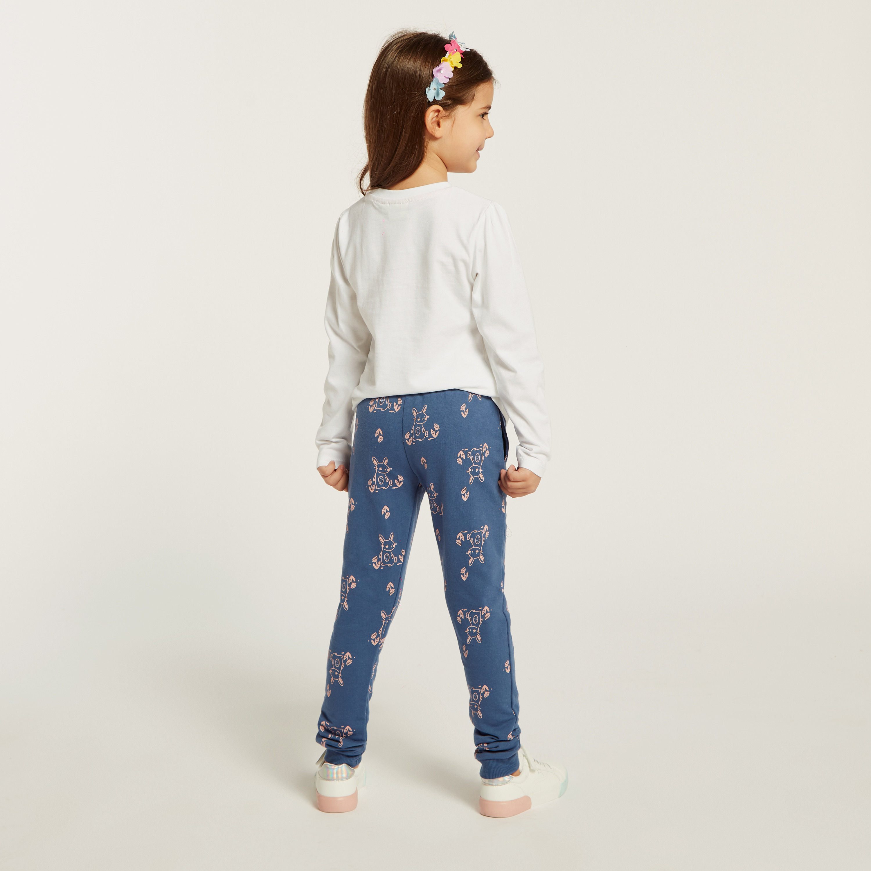 Juniors Assorted Knit Pants with Pockets and Drawstring Closure - Set of 3-girls-clothing-multipacks-image-5