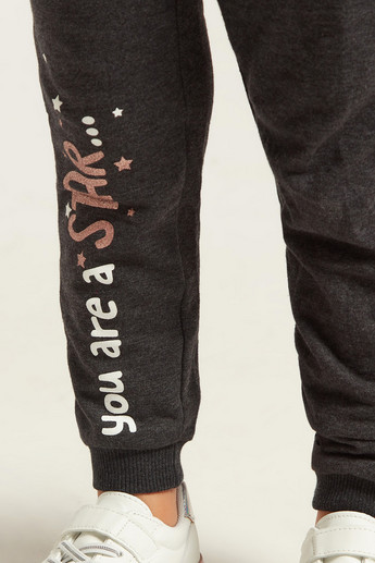 Juniors Printed Jog Pants with Drawstring Closure - Set of 3