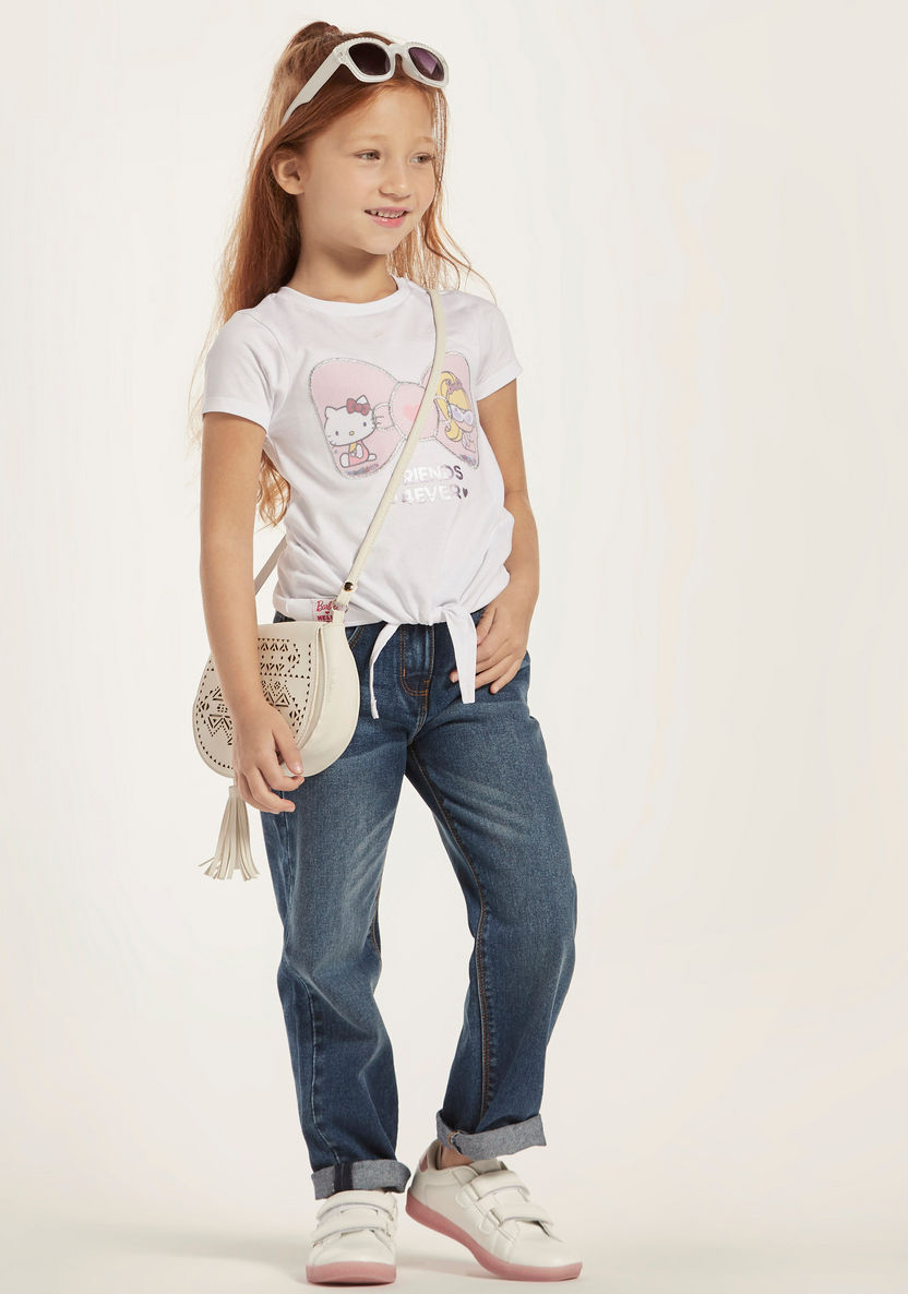 Juniors Girls' Straight Fit Jeans-Jeans-image-0