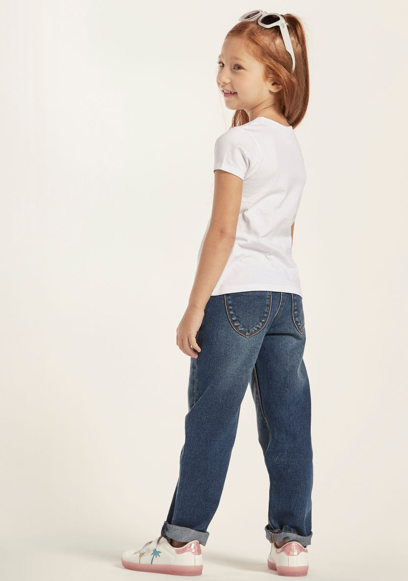 Juniors Girls' Straight Fit Jeans-Jeans-image-3
