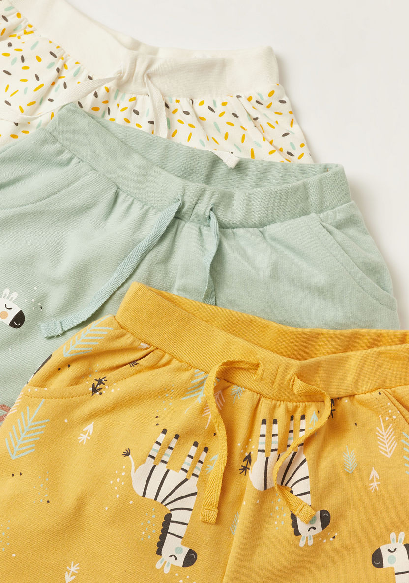 Juniors Assorted Knit Shorts with Pockets and Drawstring Closure - Set of 3-Shorts-image-1