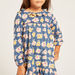 Juniors Printed Knit Dress with Long Sleeves - Set of 3-Dresses%2C Gowns and Frocks-thumbnail-2