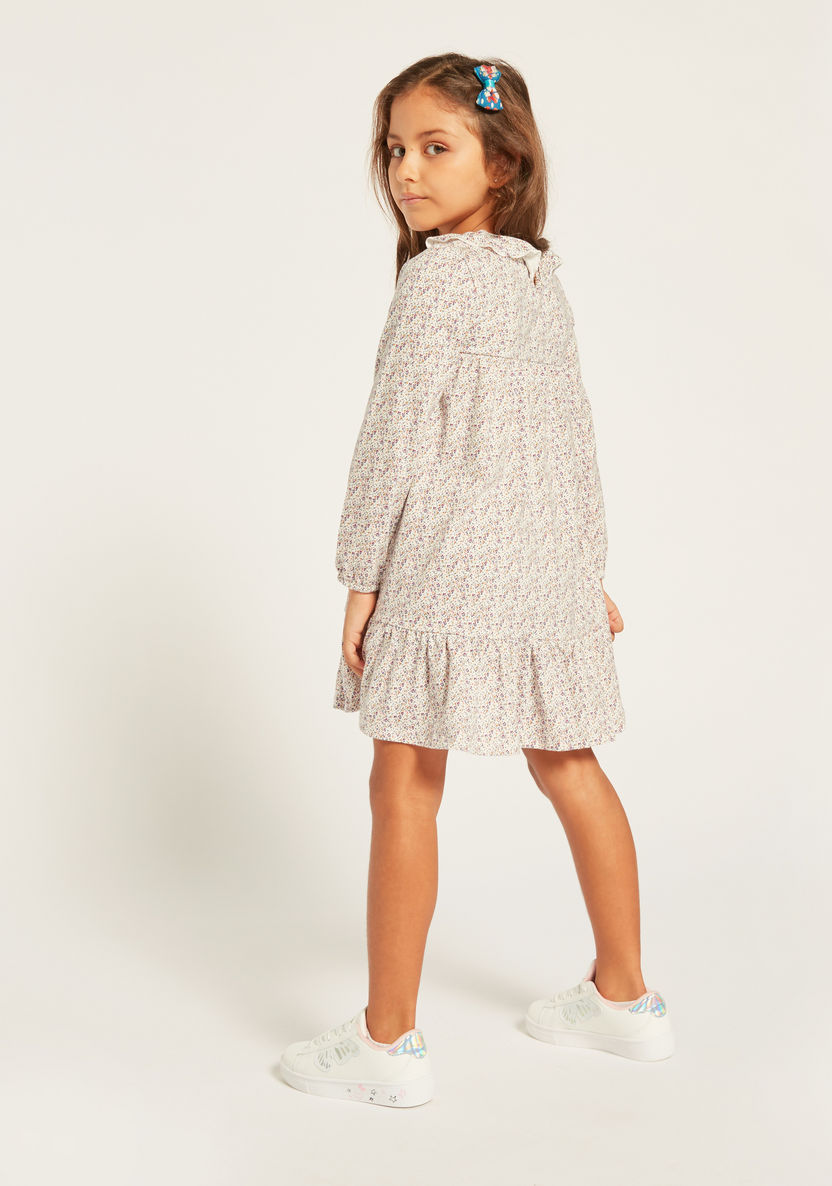 Juniors Printed Knit Dress with Long Sleeves - Set of 3-Dresses%2C Gowns and Frocks-image-5