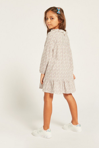 Juniors Printed Knit Dress with Long Sleeves - Set of 3
