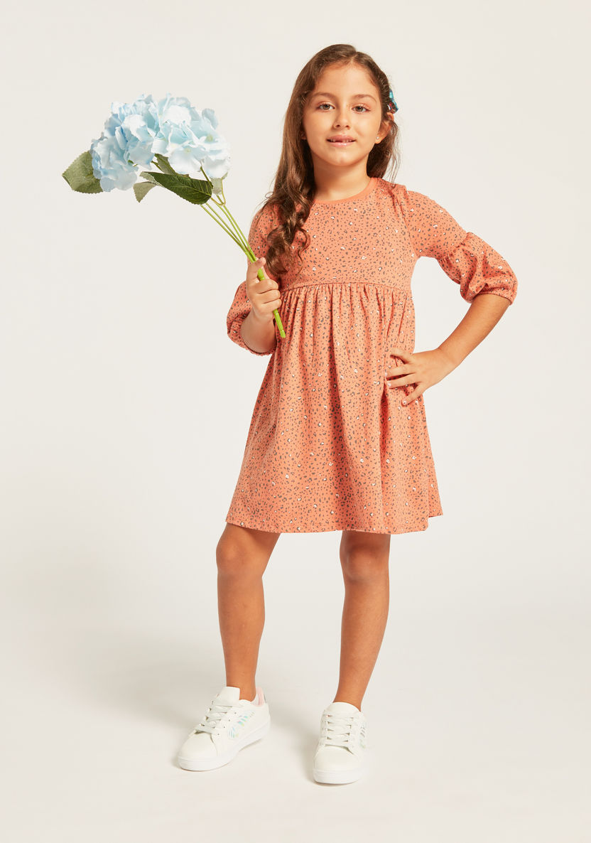 Juniors Assorted Knit Dress with Three Quarter Sleeves - Set of 3-Dresses%2C Gowns and Frocks-image-1
