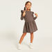 Juniors Printed Dress with Frill Detail and Long Sleeves - Set of 3-Multipacks-thumbnail-2