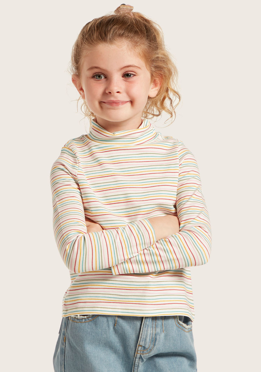 Juniors Assorted T-shirt with Long Sleeves and Turtle Neck - Set of 2-Multipacks-image-4