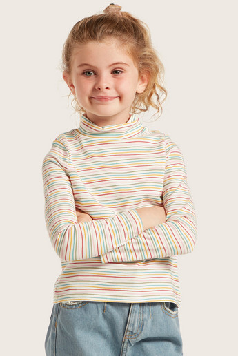 Juniors Assorted T-shirt with Long Sleeves and Turtle Neck - Set of 2