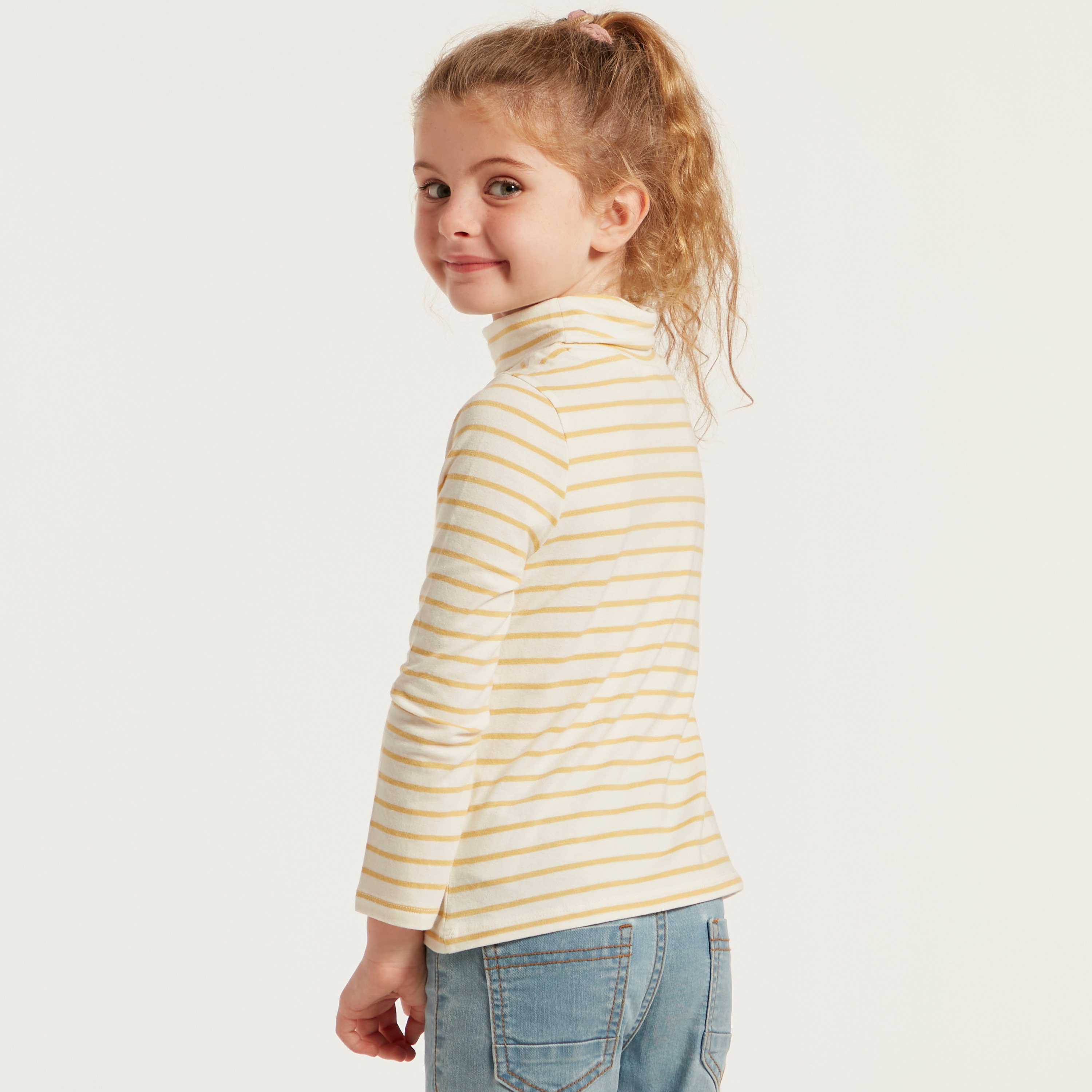 Juniors Assorted T-shirt with Turtle Neck and Long Sleeves - Set of 2-girls-clothing-multipacks-image-4