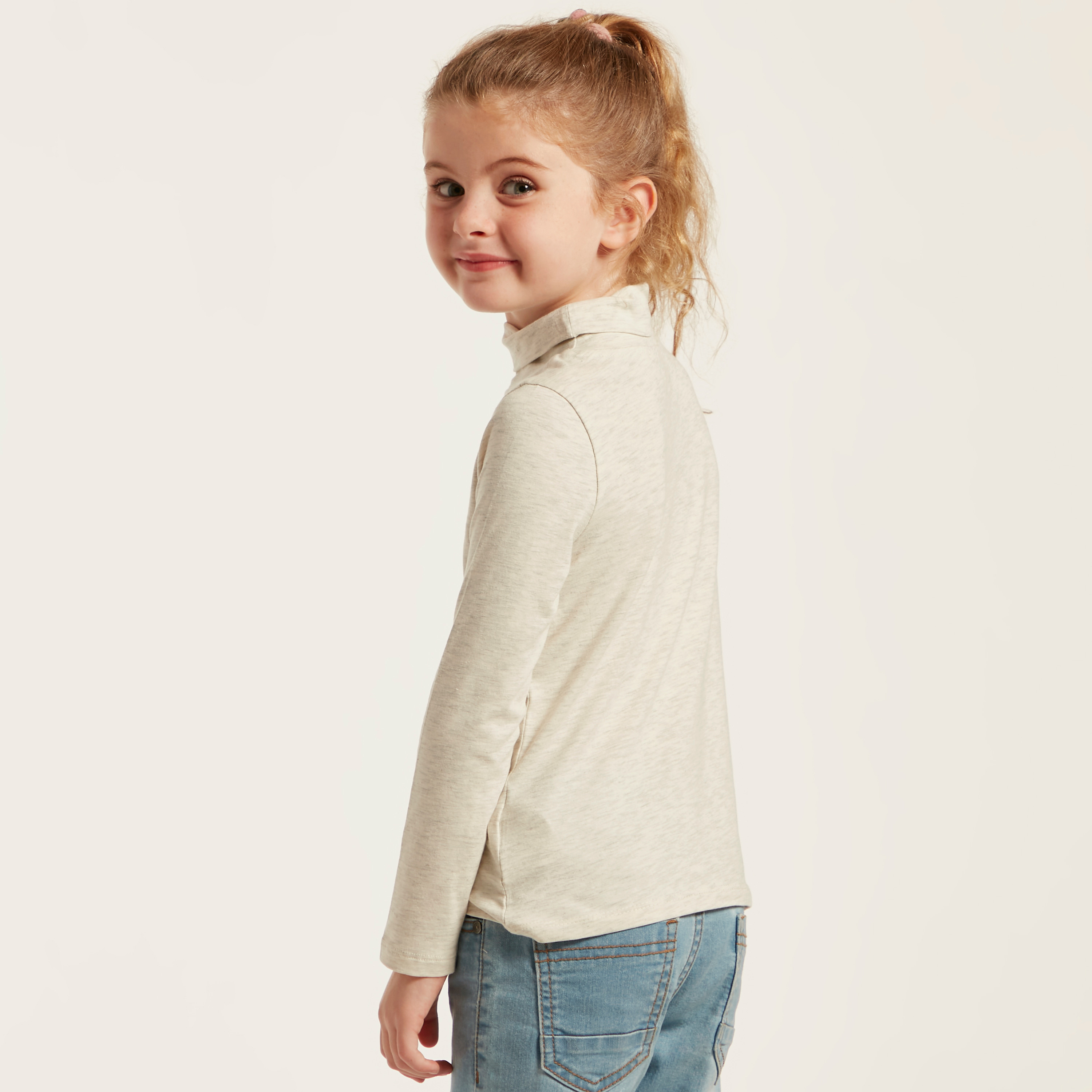 Juniors Assorted T-shirt with Turtle Neck and Long Sleeves - Set of 2-girls-clothing-multipacks-image-6
