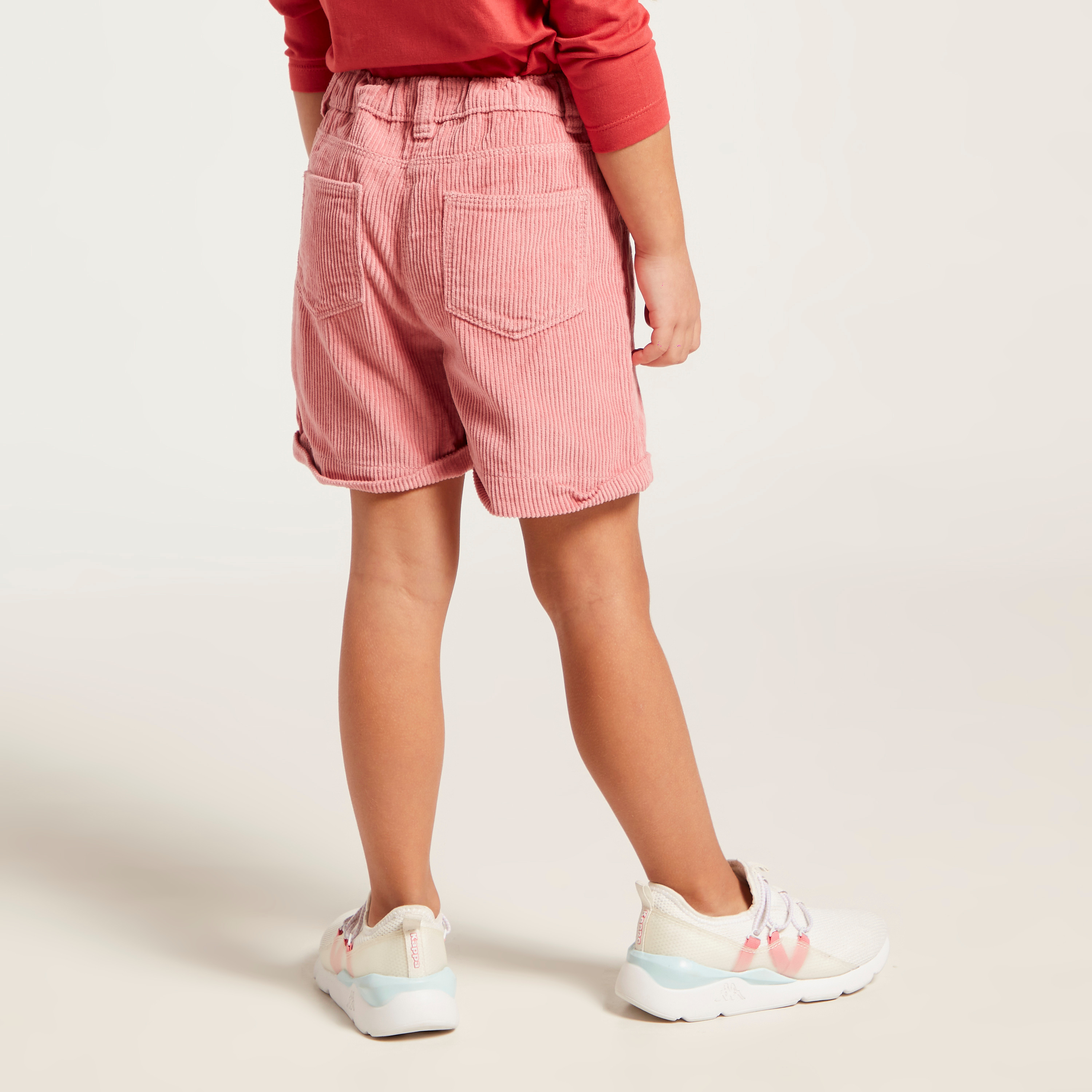 شورت سادة بزر إغلاق وجيوب من جونيورز-baby-girls-clothing-bottoms-shorts-image-4