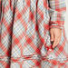 Checked Dress with Long Sleeves and Zip Closure-Dresses-thumbnail-2