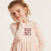 Disney Minnie Mouse Print Knit Dress with Long Sleeves-Dresses%2C Gowns and Frocks-thumbnail-2