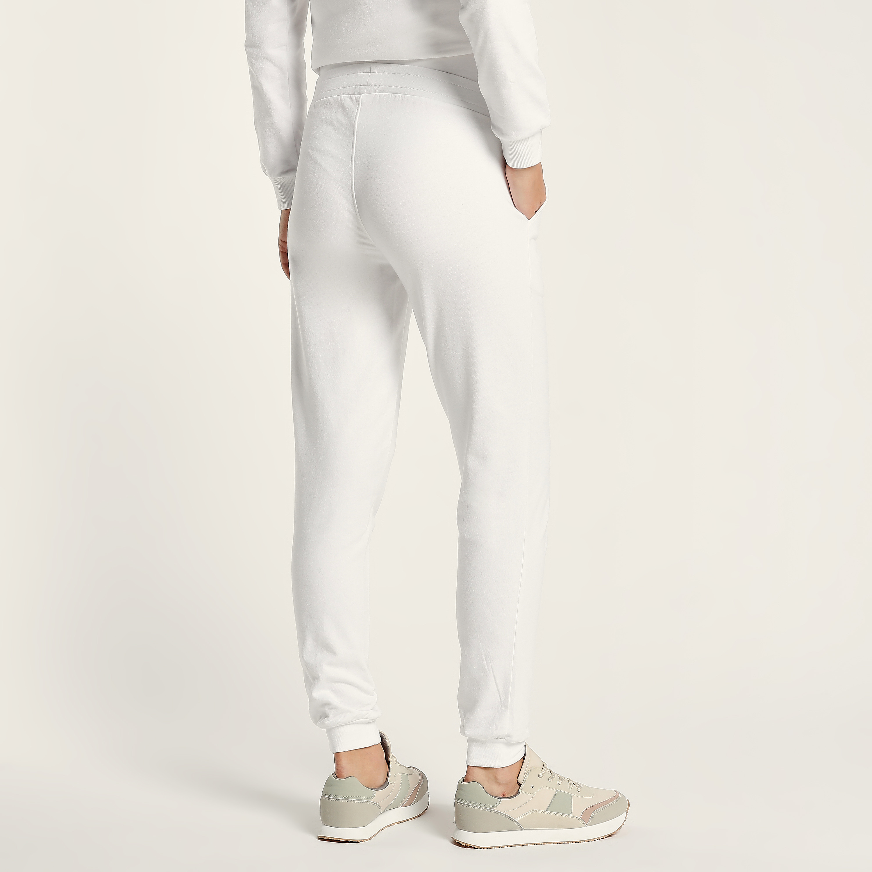 Love Mum Solid Maternity Jog Pants with Pocket Detail-baby-maternalcare-maternitywear-image-4