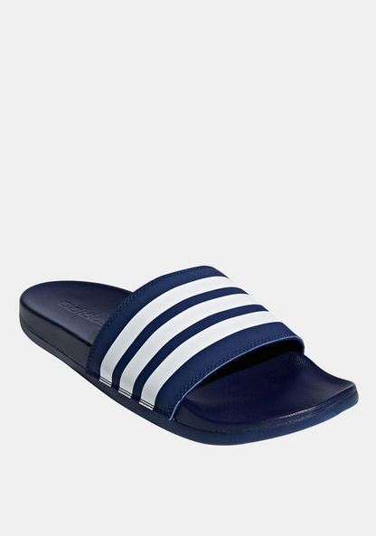 Adidas Men's Striped Slip-On Slides