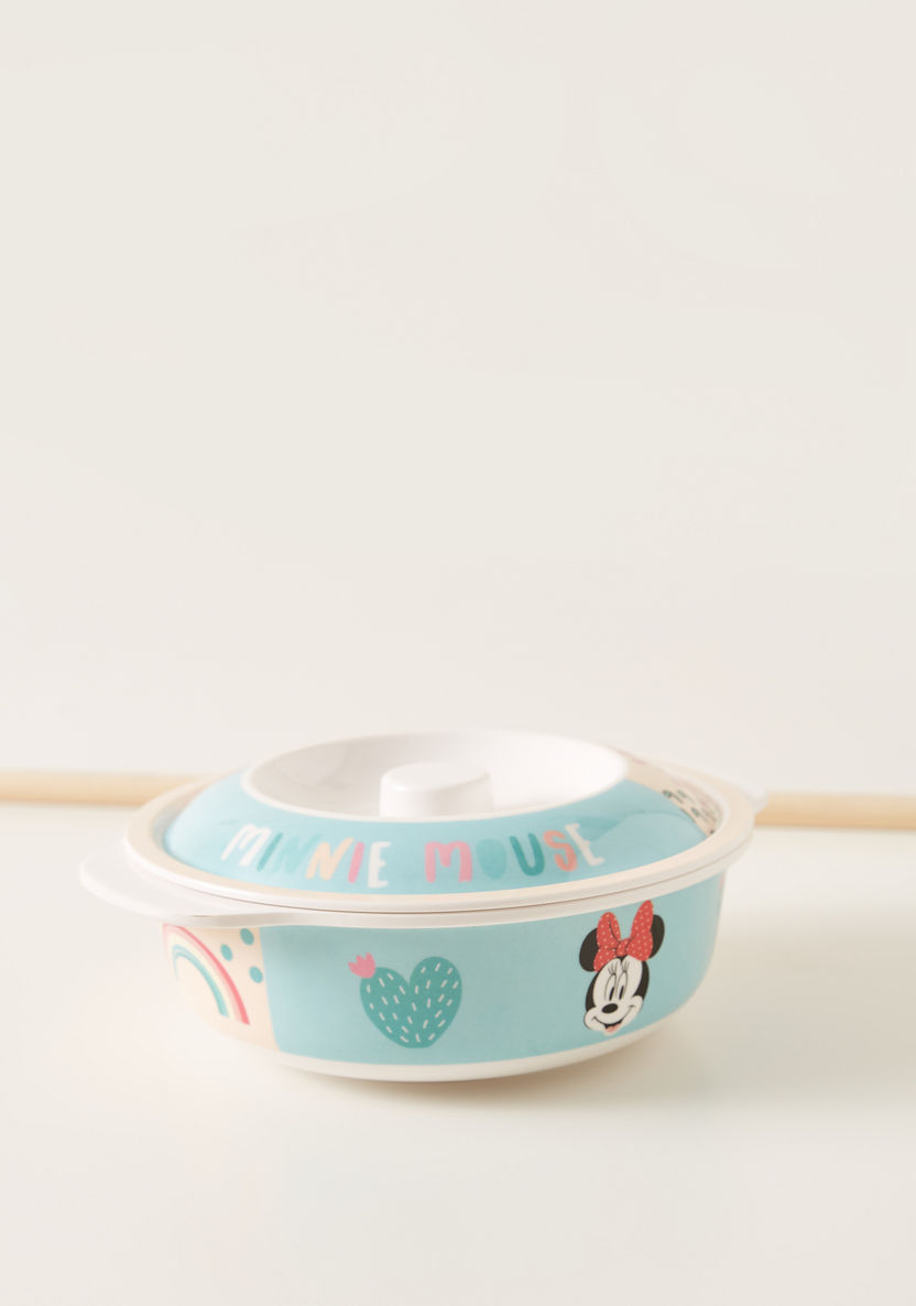 Disney Minnie Mouse Print Bowl and Lid Set-Mealtime Essentials-image-1