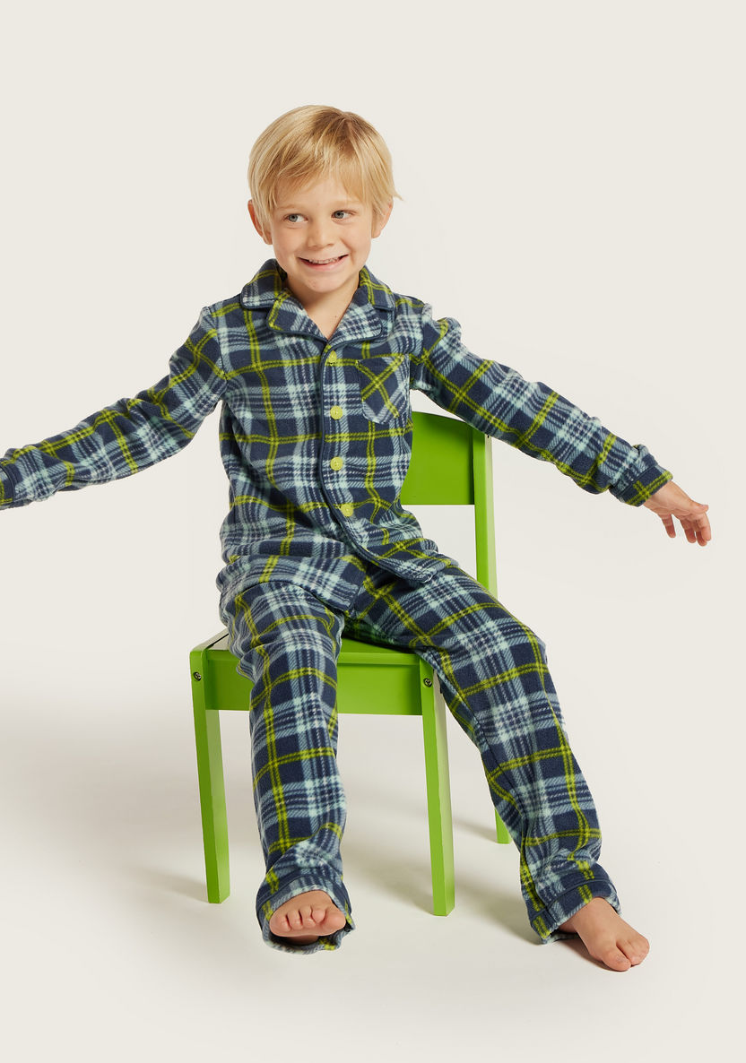 Juniors Checked Sleepshirt and Pyjama Set-Pyjama Sets-image-0