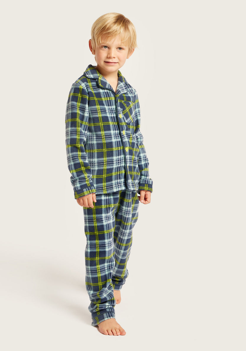 Juniors Checked Sleepshirt and Pyjama Set-Pyjama Sets-image-1