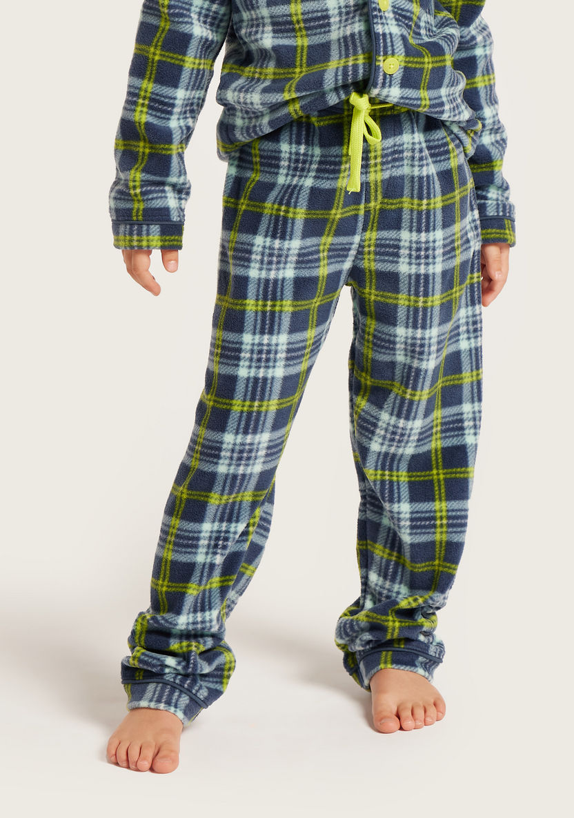 Juniors Checked Sleepshirt and Pyjama Set-Pyjama Sets-image-3