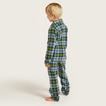 Juniors Checked Sleepshirt and Pyjama Set