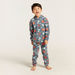 Juniors All-Over Printed Hooded Sweatshirt and Pyjamas Set-Pyjama Sets-thumbnail-1
