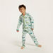 Juniors Printed Collared Shirt and Pyjama Set-Nightwear-thumbnail-0