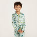 Juniors Printed Collared Shirt and Pyjama Set-Nightwear-thumbnail-2